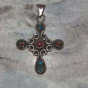 Vintage Mexico Sterling Cross